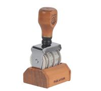 Vintage Font Wooden Date Seal Rolling Wheel Stamp for DIY Scrapbooking and Art Decoration