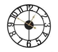 Vintage For outdoor Clock with Bold Numbers, Easy to Read from Afar, 34cm/40cm Available (D)
