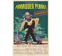 Vintage Forbidden Planet Retro 1950's 40's Sci-Fi Space Movie Monster Film Planet Wall Art Decor Print Photo (A5 147 x 210mm)