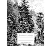 Vintage Forest Composition Notebook: College Ruled 110-Page Aesthetic Design Journal For Kids, College Students, Teachers, School, Office, or Work