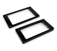 VINTAGE FORGE Black Flat Bottom Humbucker Pickup Mounting Ring Set for Epiphone Guitars by | HR1300F-BLK