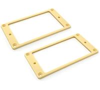 Vintage Forge Cream Humbucker Pickup Mounting Ring for Import Guitars 1/8 Inch (89mm x 45mm x 3mm) 2-pack Flat Bottom HR3300F-CRM