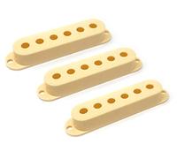 Vintage Forge Cream Plastic Single Coil Pickup Covers for Fender Stratocaster Strat Electric Guitar (Set of 3) PCST-CRM