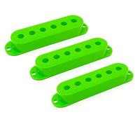 Vintage Forge Green Plastic Single Coil Pickup Covers for Fender Strat Electric Guitar (Set of 3) PCST-GRN