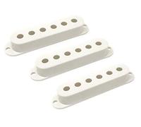 Vintage Forge White Plastic Single Coil Pickup Covers for Fender Stratocaster Strat Electric Guitar (Set of 3) PCST-WHT
