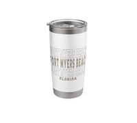 Vintage Fort Myers Beach Florida Stainless Steel Insulated Tumbler