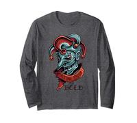 Vintage Fortune Favors The Bold T-Shirt Jester Long Sleeve T-Shirt