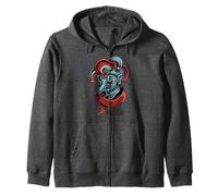 Vintage Fortune Favors The Bold T-Shirt Jester Zip Hoodie