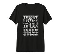 Vintage Fossil Teeth and Shells Natural History Collection Premium T-Shirt