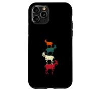 Vintage Four Buck Goats Over Each-Other Farmer Goat Lovers Case for iPhone 11 Pro