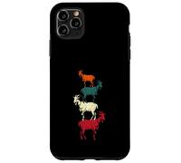 Vintage Four Buck Goats Over Each-Other Farmer Goat Lovers Case for iPhone 11 Pro Max