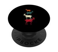 Vintage Four Buck Goats Over Each-Other Farmer Goat Lovers PopSockets Adhesive PopGrip