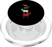 Vintage Four Buck Goats Over Each-Other Farmer Goat Lovers PopSockets PopGrip for MagSafe