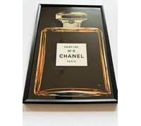 Vintage Framed Original Chanel No 5 Wall Art Print, Poster Picture Retro 1980's Classic Perfume 30 cm x 22 cm