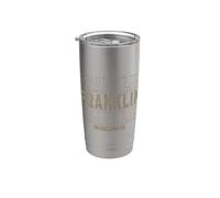 Vintage Franklin Wisconsin Stainless Steel Insulated Tumbler