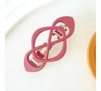 Vintage French Barrette Clips, Classic French Elegant Retro Non Slip Clip Strong A Must-Have For Fashionable Women (Burgundy,2)