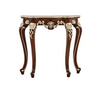 Vintage French Console Table Elegant Entryway Table with Curved Legs Antique Hallway Sofa Table Floral Carved Accent Furniture for Living Room & Bedroom Decor