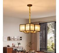 Vintage French Pendant Light Contemporary Restaurant & Cafe Fixture Retro Aisle Lighting for Living Room Bedroom Villa Hotel Bar - 50CM Diameter