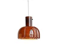vintage french pendant light creative glass flower buds suspension lamp nordic adjustable height with e27 base for bedroom bedside dining room living room
