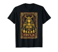 Vintage Freyja Viking Warrior Norse Mythology Celtic T-Shirt