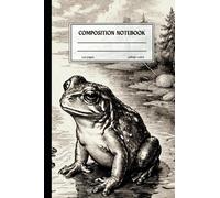 Vintage Frog Composition Notebook: College Ruled. Cottagecore Aesthetic Journal For School, College or Work | Wide Lined