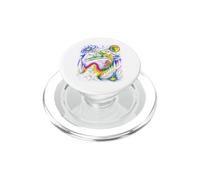 Vintage Frog Cosmic Moon Mystical Forest Retro Design Art PopSockets PopGrip for MagSafe