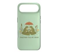 Vintage Frog Couple Romance Rainy Pond Humor Case for iPhone Air