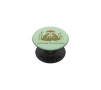 Vintage Frog Couple Romance Rainy Pond Humor PopSockets Adhesive PopGrip