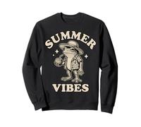 Vintage Frog Hawaiian Summer Vibes Tropical Animal Sweatshirt