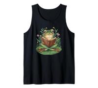 Vintage Frog Weird Teachers Build Character Reading Lover Tank Top