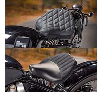 Vintage Front Driver Solo Seat Cover Replacement for T.riumph Bonneville Bobber 2017 2018 2019 2020 2021 2022 2023 Cruiser Motorcycle Front Rider Seat Cowls Waterproof Leather Cushion Pad (Style 3)