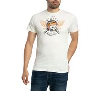 Vintage Front Print T-Shirt Off White XXL