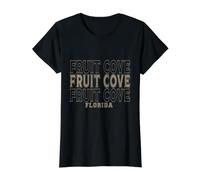 Vintage Fruit Cove Florida Value Graphic T-Shirt, Women, Black, M