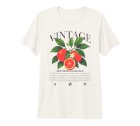 Vintage Fruit Red Sicilian Orange Summer Premium T-Shirt