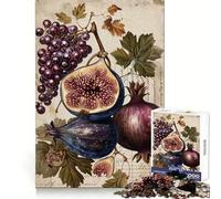 Vintage Fruit Still Life Jigsaw Puzzles1000 Pieces Logic Practice Calm Distraction Clean Edges Festive Present (38x26cm)