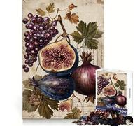 Vintage Fruit Still Life Teenagers 1000 Piece Jigsaw Puzzle Smart Training Restful Escape Flawless Cut Xmas Surprise (50x75cm)