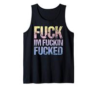Vintage Fuck I'm Fuckin Fucked Pastel Goth Cuss Word Tank Top
