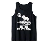 Vintage Funny Be The Capybara Riding Gato Tank Top