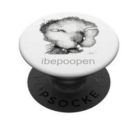 Vintage Funny Cat Meme Graphic Men Women Humor ibepoopen PopSockets Adhesive PopGrip