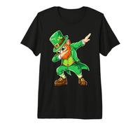 Vintage Funny Dabbing Leprechaun Happy St.Patrick's Day Gift Premium T-Shirt