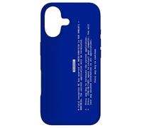 Vintage Funny PC Critical Error Blue Screen Annoying Message Case for iPhone 17