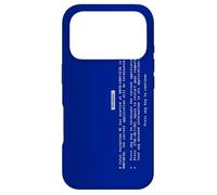 Vintage Funny PC Critical Error Blue Screen Annoying Message Case for iPhone 17 Pro