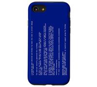 Vintage Funny PC Critical Error Blue Screen Annoying Message Case for iPhone SE (2020) / 7 / 8
