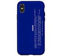 Vintage Funny PC Critical Error Blue Screen Annoying Message Case for iPhone X/XS