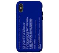 Vintage Funny PC Critical Error Blue Screen Annoying Message Case for iPhone X/XS