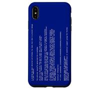 Vintage Funny PC Critical Error Blue Screen Annoying Message Case for iPhone XS Max