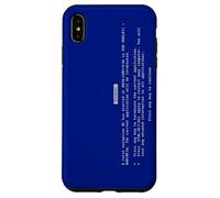 Vintage Funny PC Critical Error Blue Screen Annoying Message Case for iPhone XS Max