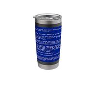 Vintage Funny PC Critical Error Blue Screen Annoying Message Stainless Steel Insulated Tumbler