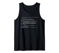 Vintage Funny PC Critical Error Blue Screen Annoying Message Tank Top