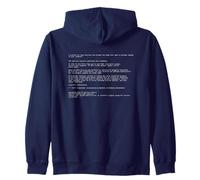 Vintage Funny PC Critical Error Blue Screen Annoying Message Zip Hoodie